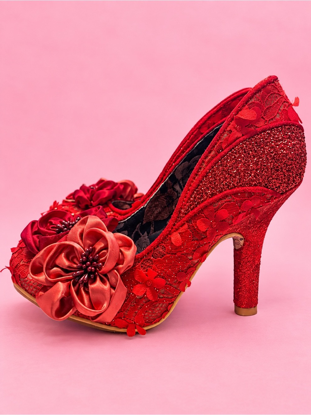 Irregular Choice red flowers High Heel Pumps